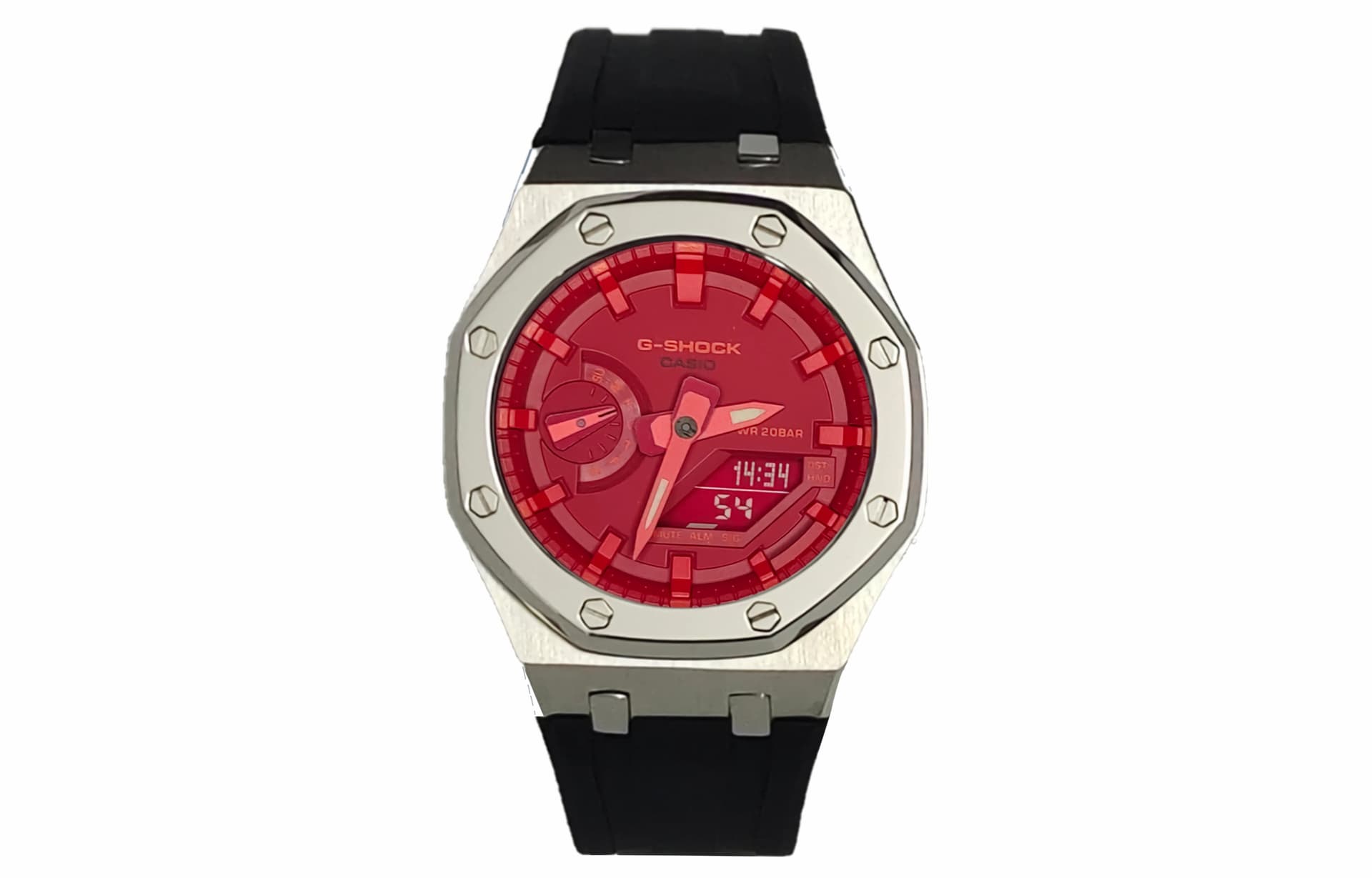 Часы Casio GA-2100-4A Polished Silver - изображение 1