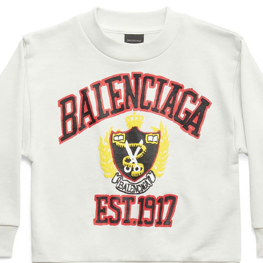Кофта Balenciaga Diy College Sweatshirt Logo - изображение 3