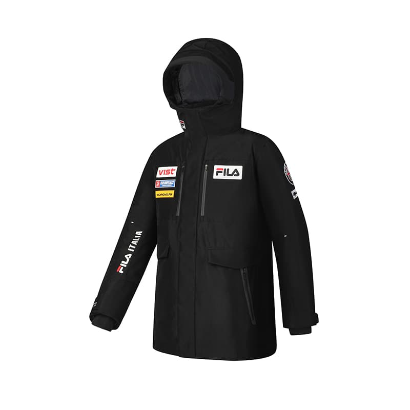 Зимняя куртка FILA SKI Пуховик Мужской Темно-Черный - изображение 2
