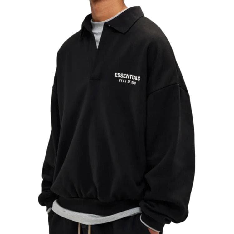 Поло Fear of God ESSENTIALS Поло Мужское Метеоритный Черный - изображение 3