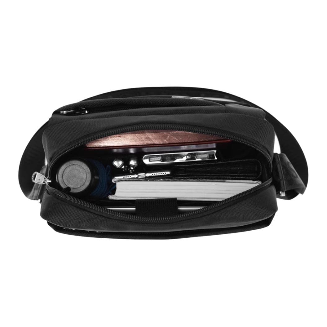 Мини-сумка SEPTWOLVES Oxford Crossbody Bag Сумка через плечо Большая мужская черная - изображение 5