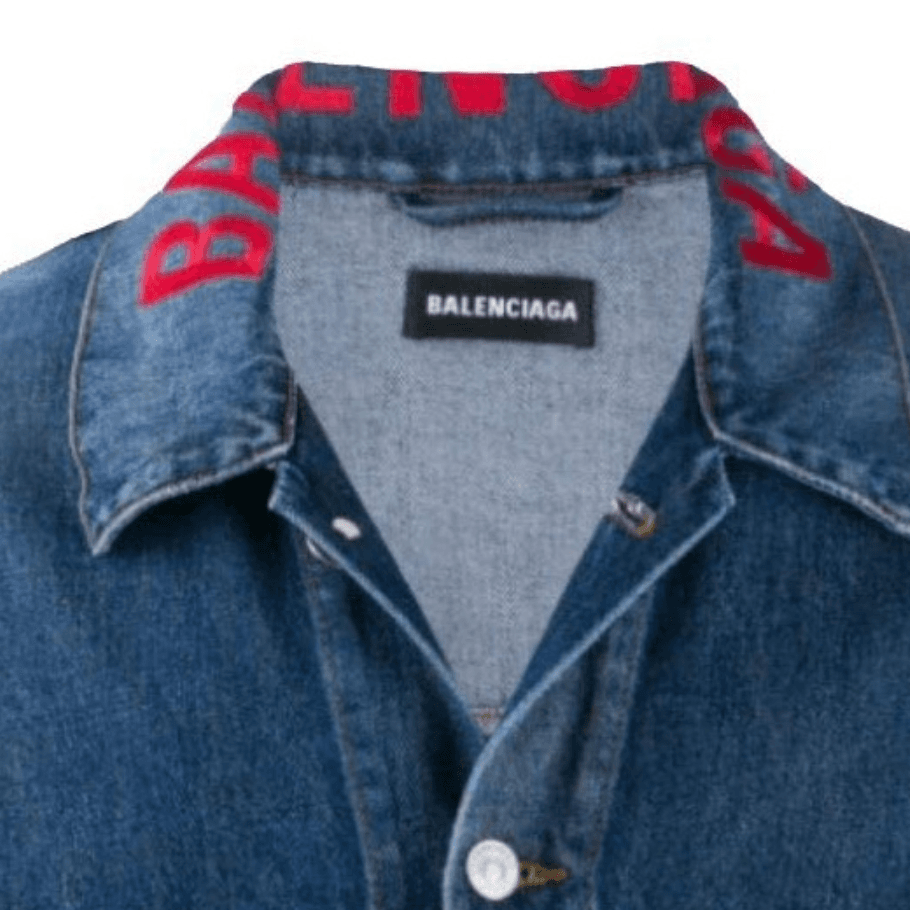 Джинсовая куртка Balenciaga logo - изображение 5