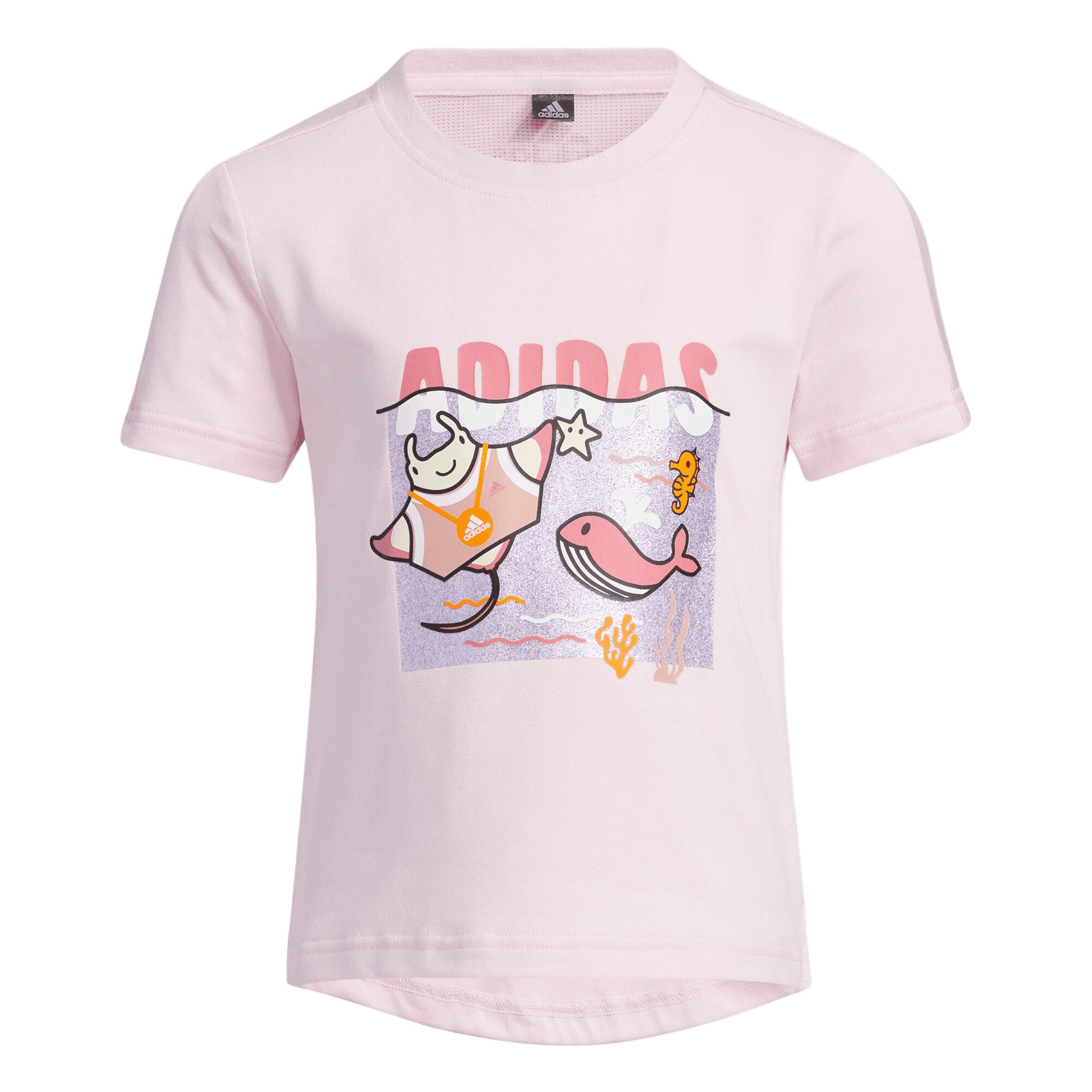 Детский комплект Adidas с юбкой прозрачный розовый для детей 3-7 лет - изображение 2
