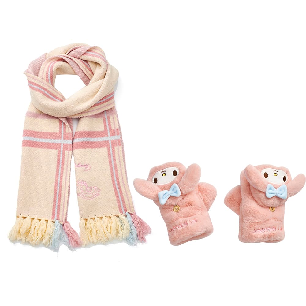 Шарф Санрио My Melody Collection Полиэфирный трикотаж Платки Унисекс - изображение 1