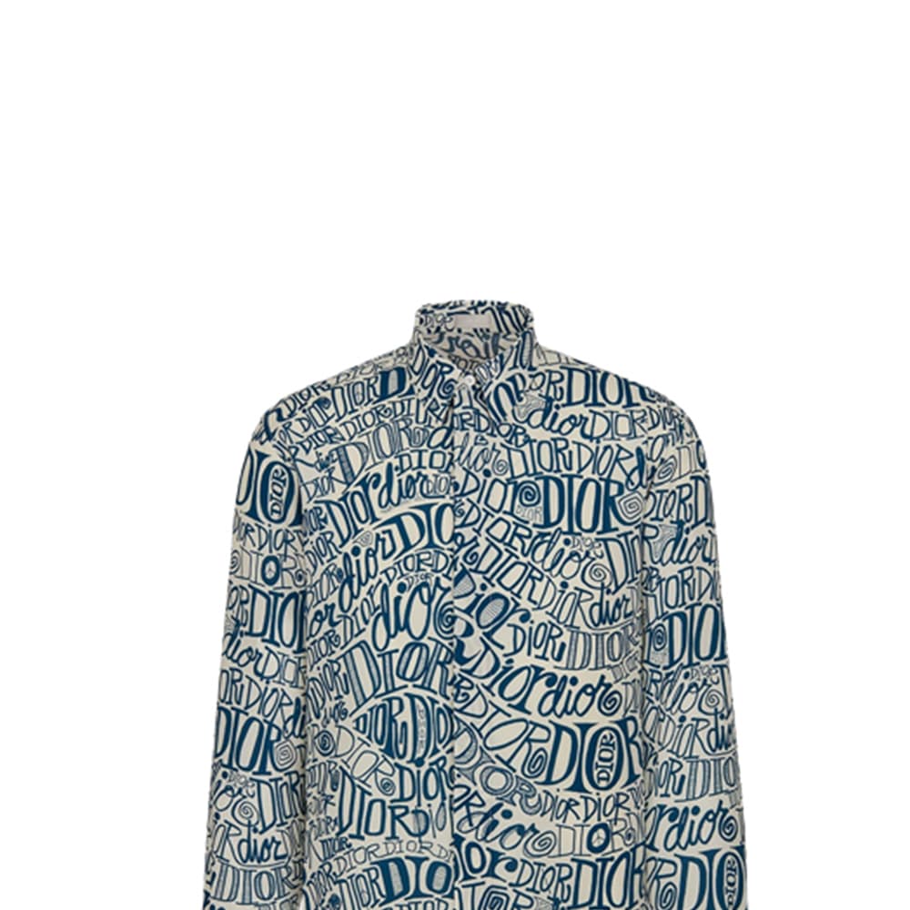 Кофта Dior x Shawn Logo Long Sleeve Shirt - изображение 7