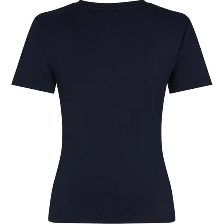 Футболка Tommy Hilfiger T-рубашка женская темно-синяя - изображение 2