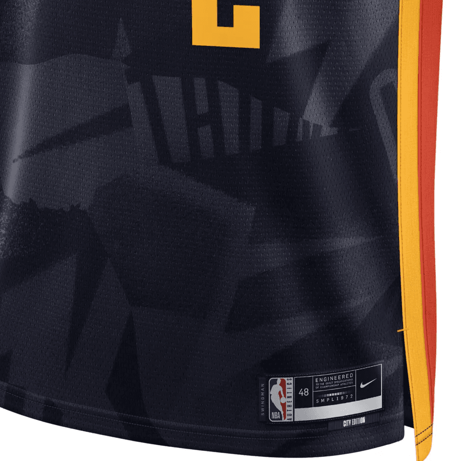 Баскетбольная майка Nike City Edition Jersey Black-Red - изображение 3