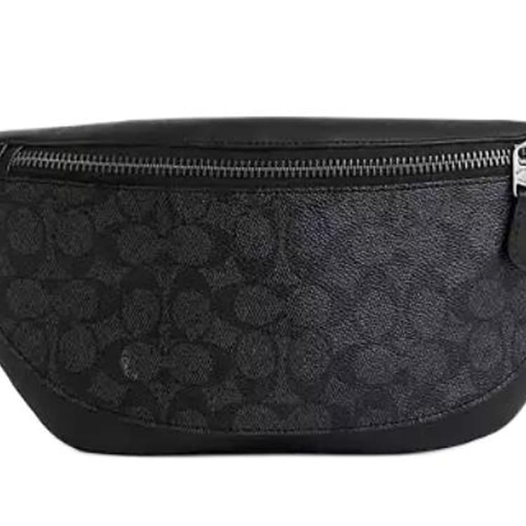Нагрудная сумка COACH Покрытый холст Сумка через плечо (слинг) Большая Мужская Уголь - изображение 3
