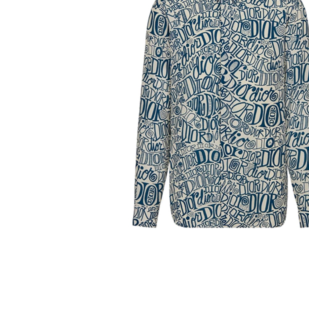 Кофта Dior x Shawn Logo Long Sleeve Shirt - изображение 6