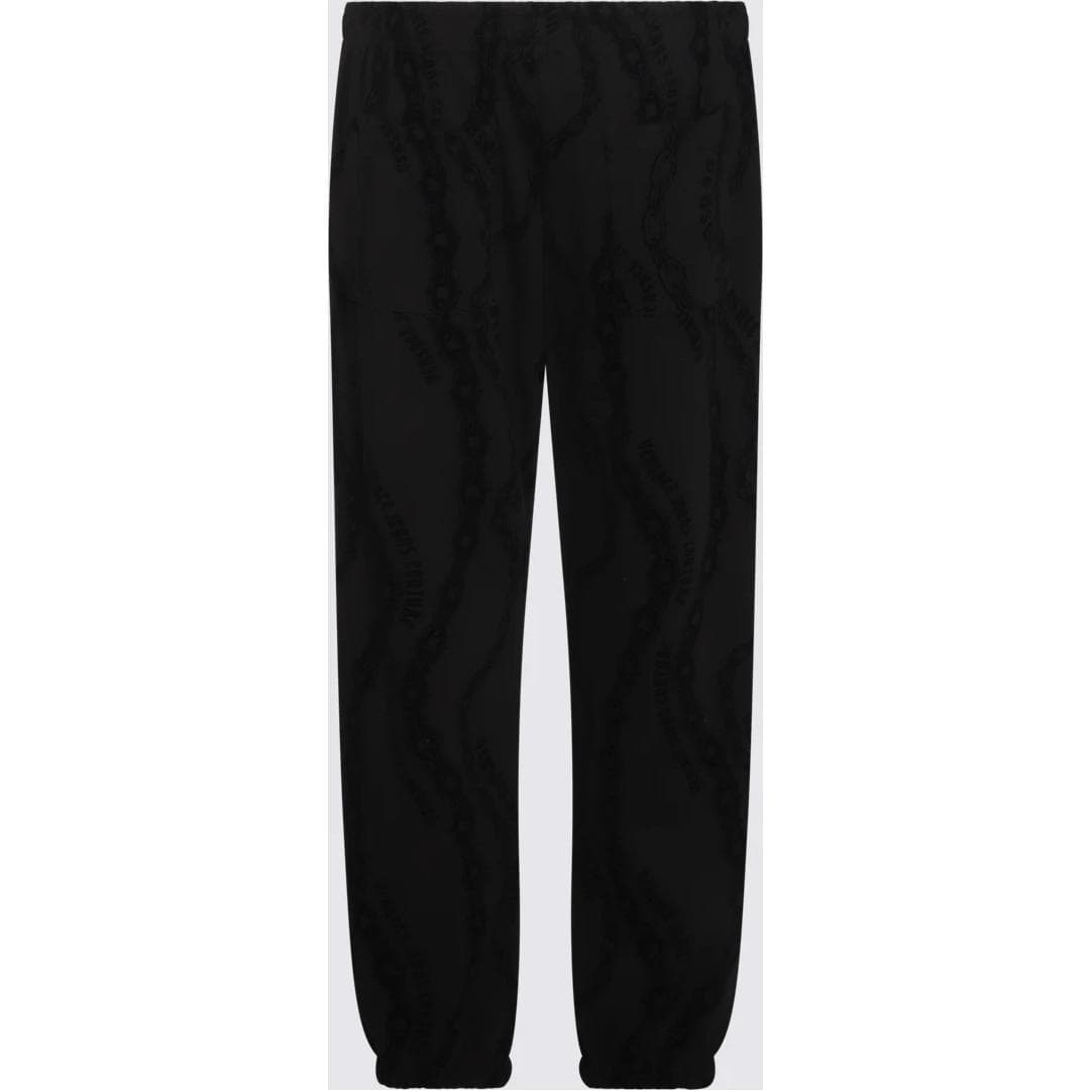 Штаны VERSACE JEANS COUTURE Вязаные спортивные брюки мужские черные - изображение 2