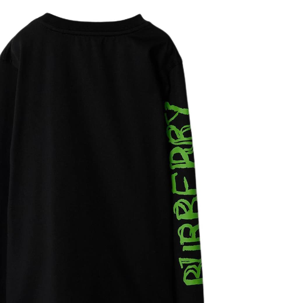 Кофта Burberry Kids Cartoon Print Crewneck Long Sleeve T-Shirt Black - изображение 6