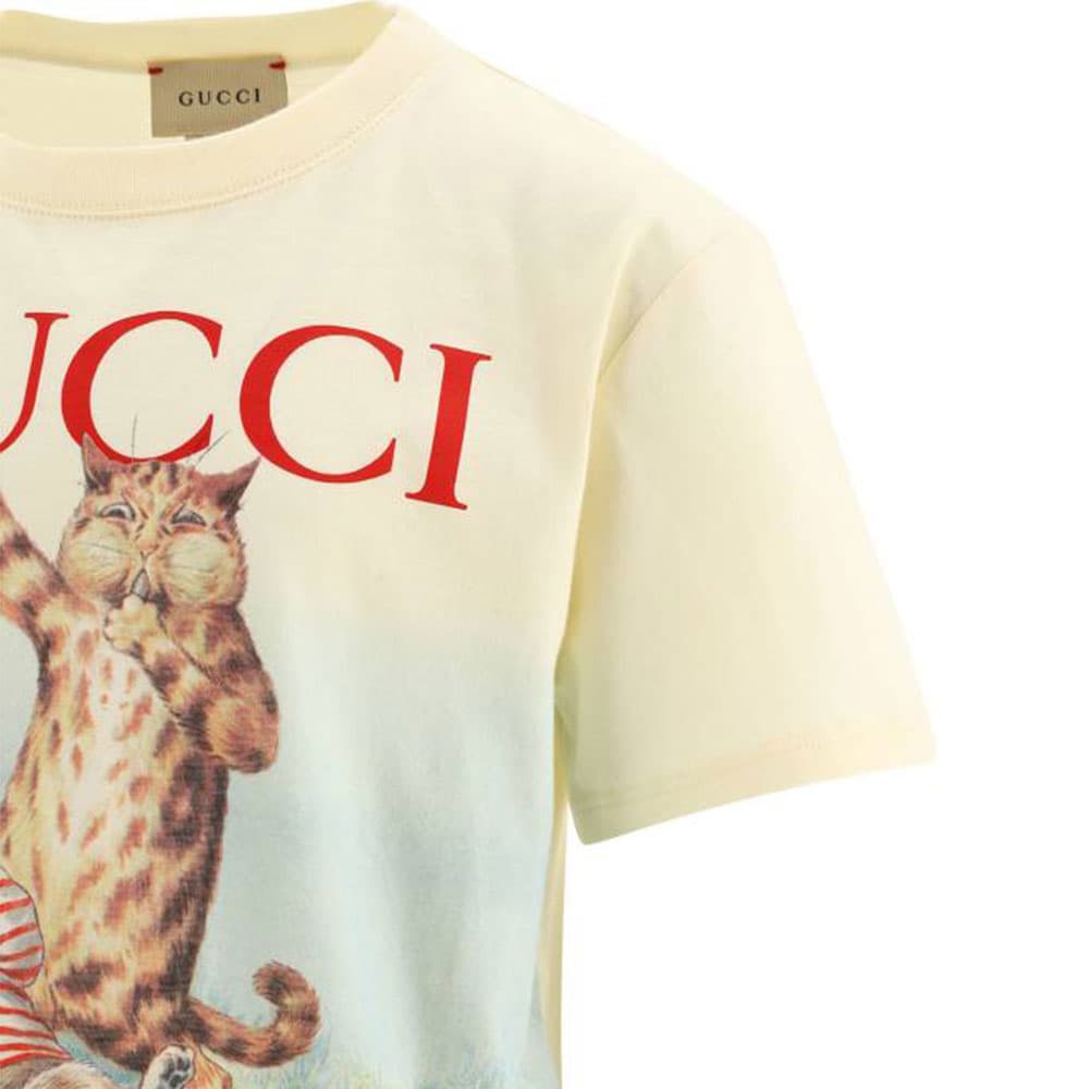 Футболка Gucci Cartoon Print T-Shirt Kids Beige - изображение 7