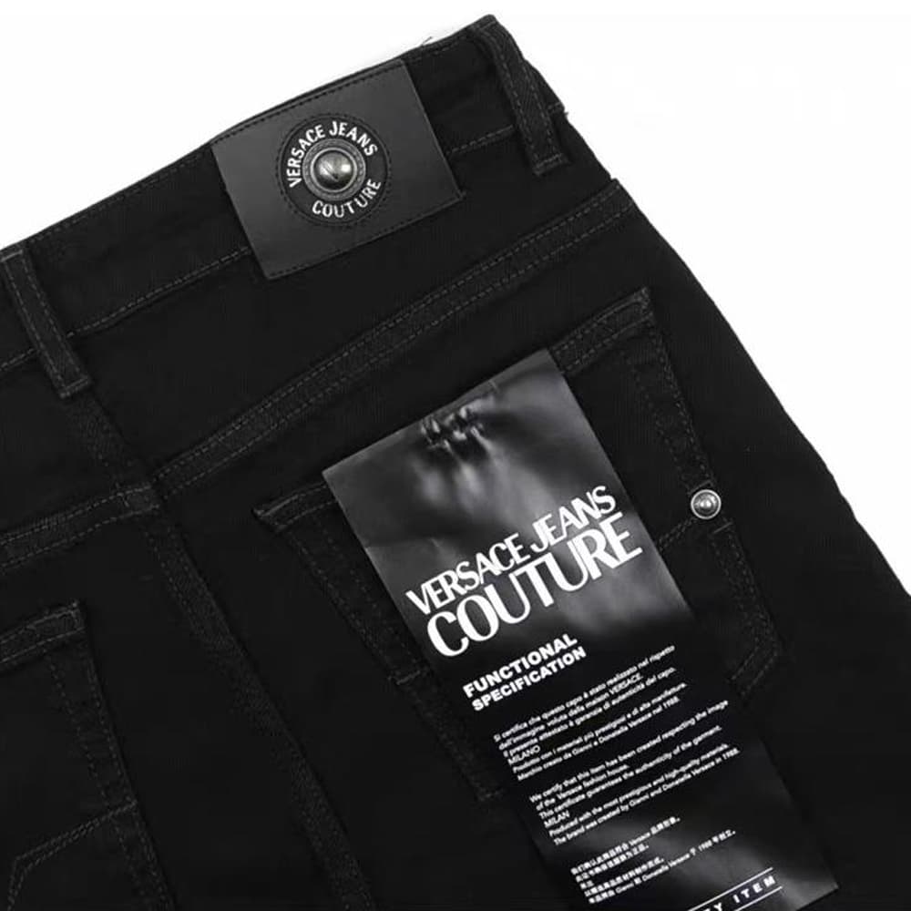 Штаны Versace Jeans Couture FW24 Джинсы Мужские Черные - изображение 5