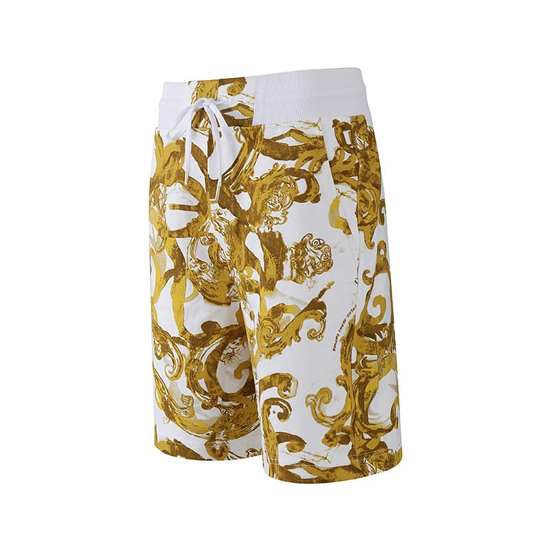 Шорты VERSACE JEANS COUTURE Повседневные шорты Мужские Белые Многоцветные - изображение 3