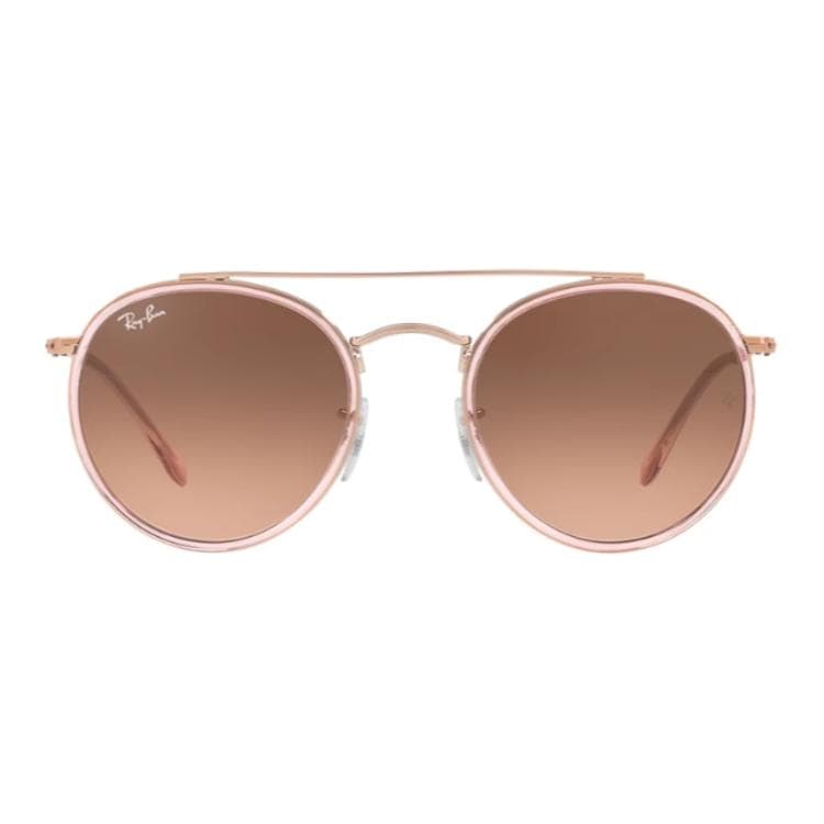 Солнцезащитные очки RayBan Металлические Круглые Солнцезащитные Очки Унисекс Коричневые - изображение 1