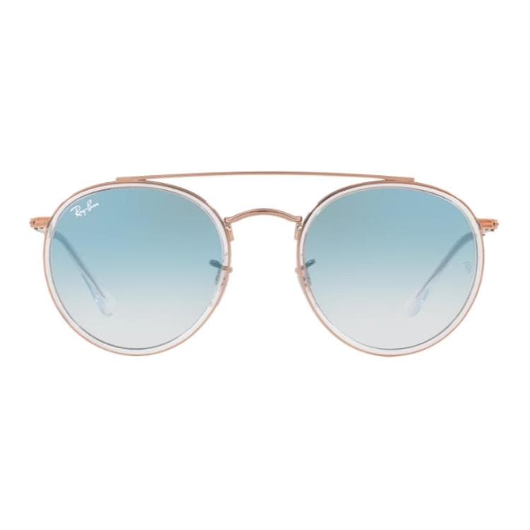 Солнцезащитные очки RayBan Металлические Круглые Солнцезащитные Очки Унисекс Коричневые - изображение 1