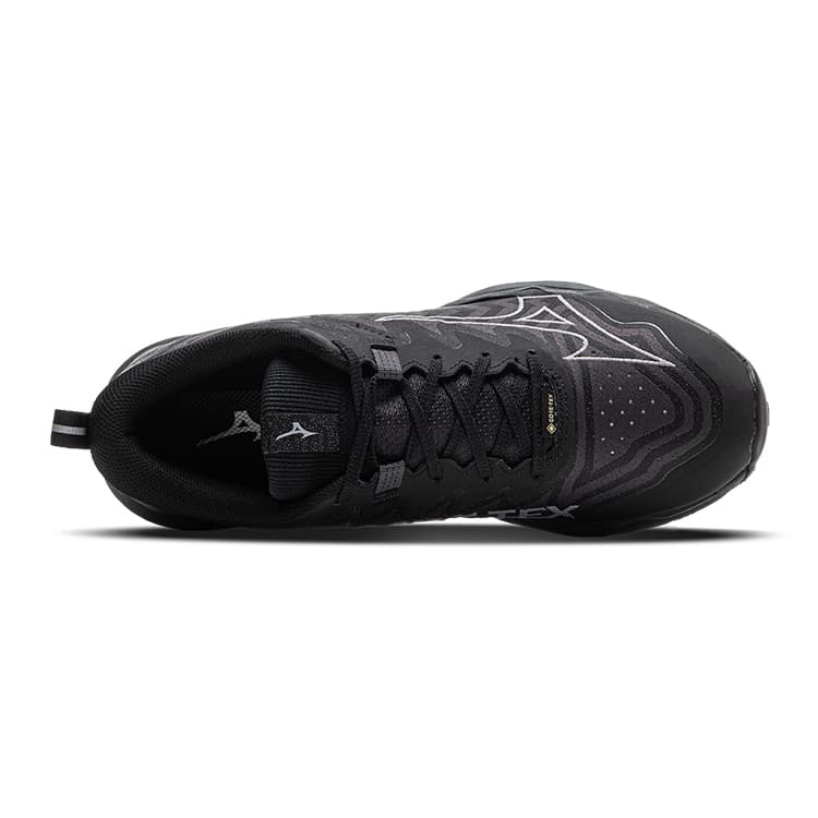 Кроссовки для бега Mizuno Wave Daichi 8 Амортизация Устойчивость к истиранию Поддержка низ Низкий топ Беговые кроссовки Мужские Черный Серый - изображение 3