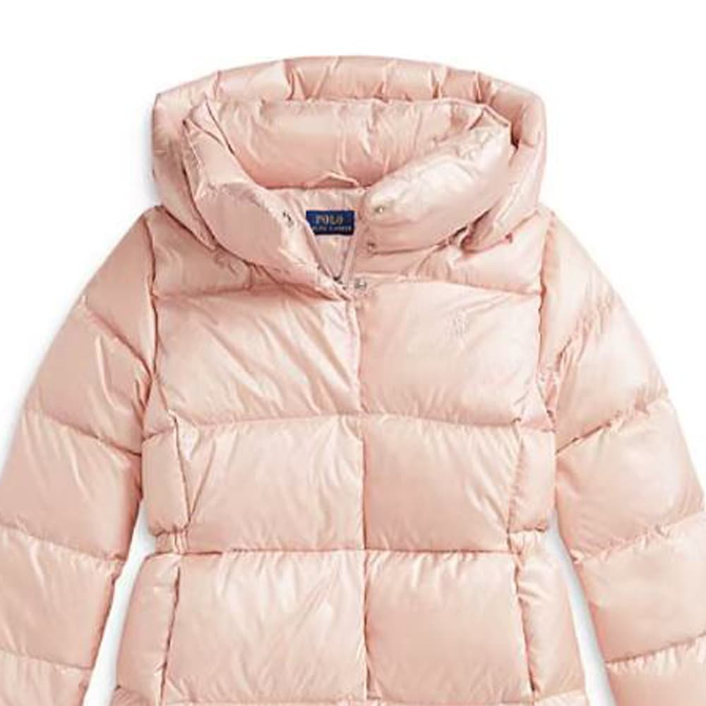 Пуховик Polo Ralph Lauren FW24 Светло-розовый Детский - изображение 5
