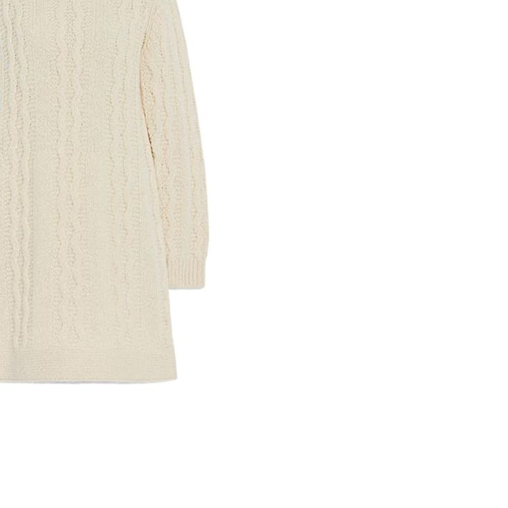 Платье COACH FW22 Solid Cable Knit Dress Beige - изображение 4