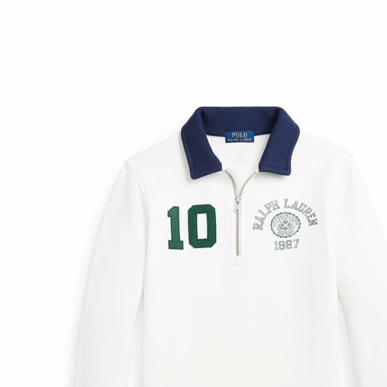 Polo Ralph Lauren Худи-ханьфу Платье FW24 Выстиранный Белый Детский - изображение 3