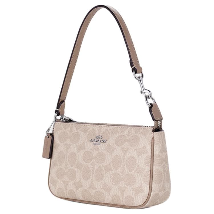 Мини-сумка COACH Nolita Кожа из ПВХ Маленькая сумочка Сумки через плечо Маленький Женские Абрикос - изображение 2