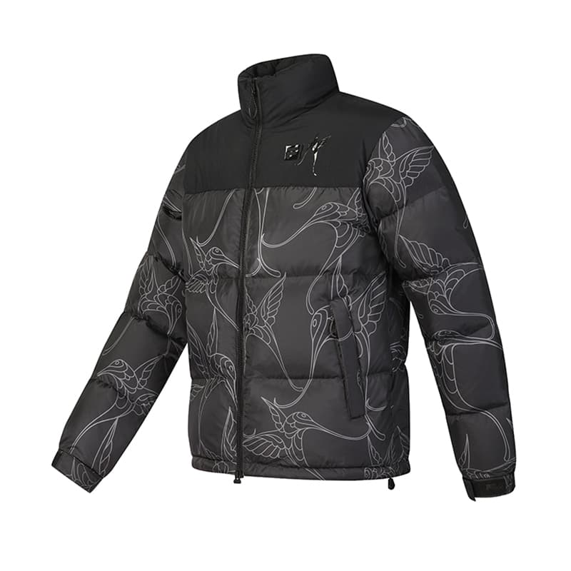 Зимняя куртка FILA Мужской пуховик с принтом по всей поверхности - изображение 2