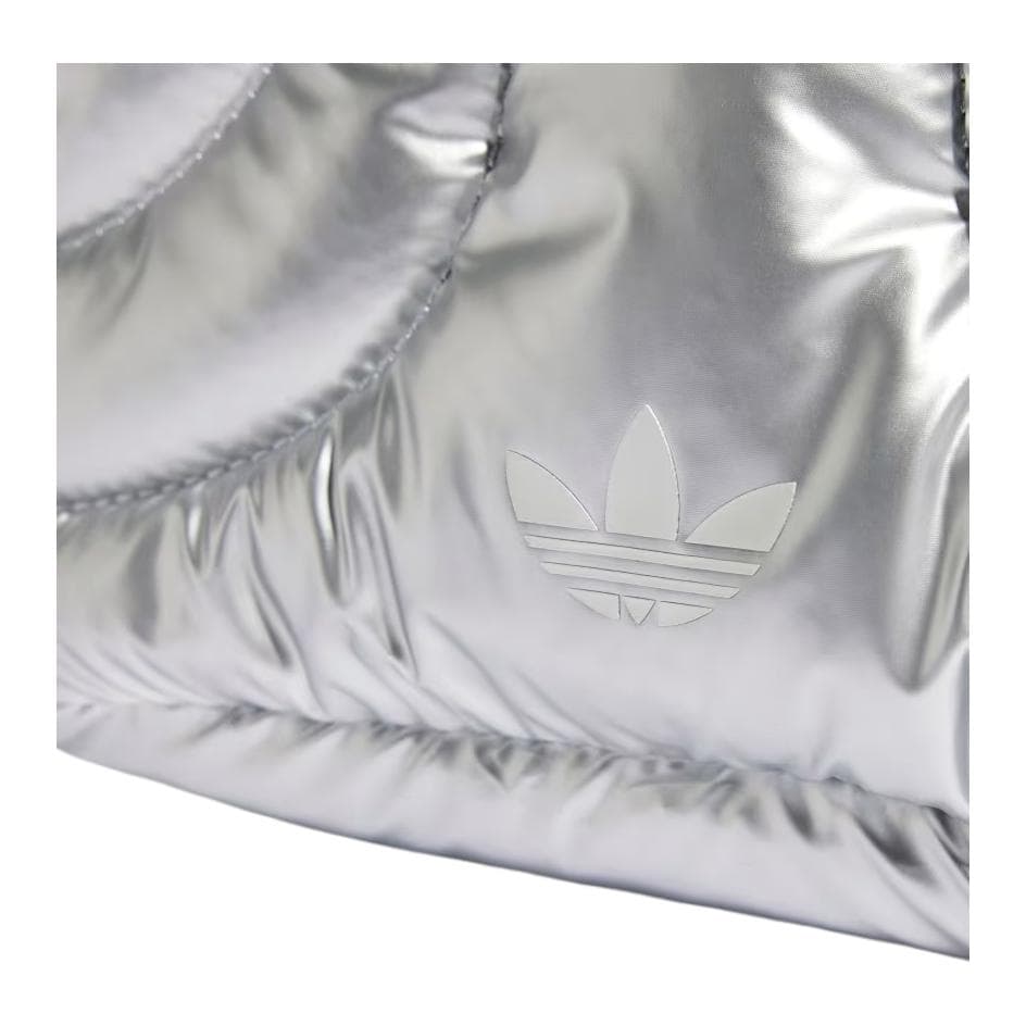 Сумка Adidas Originals Полиуретан Bowling Bag Мини Сумка Женская Серебряная - изображение 5