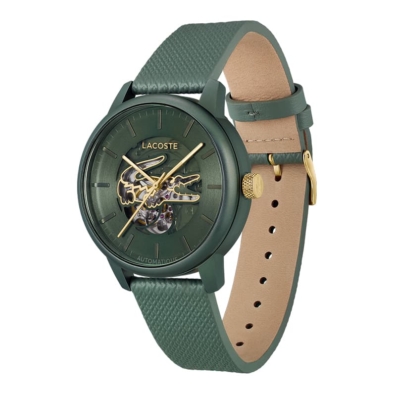 Механические часы Коллекция LACOSTE 12,12 Cut Out механические часы кожаный ремешок зеленый циферблат мужские часы - изображение 2