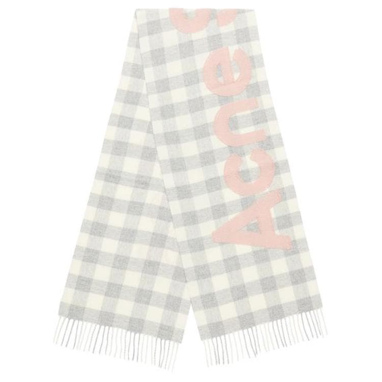 Шарф Acne Studios Logo Scarf White - изображение 2