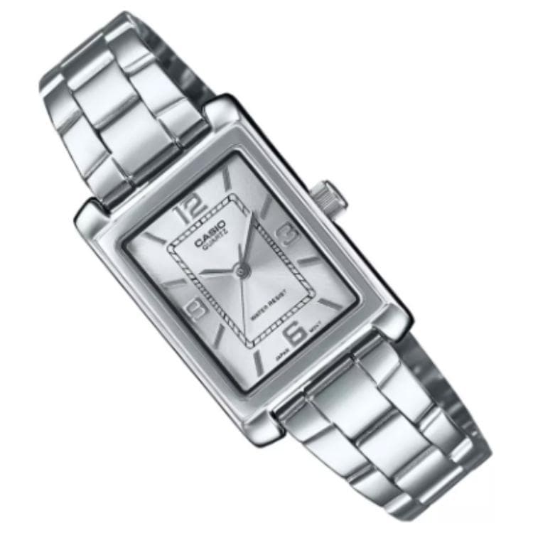 Часы Casio Модный тренд Кварцевый механизм Нержавеющая сталь Шнуровка Часы Женские Часы Серебристый циферблат - изображение 2