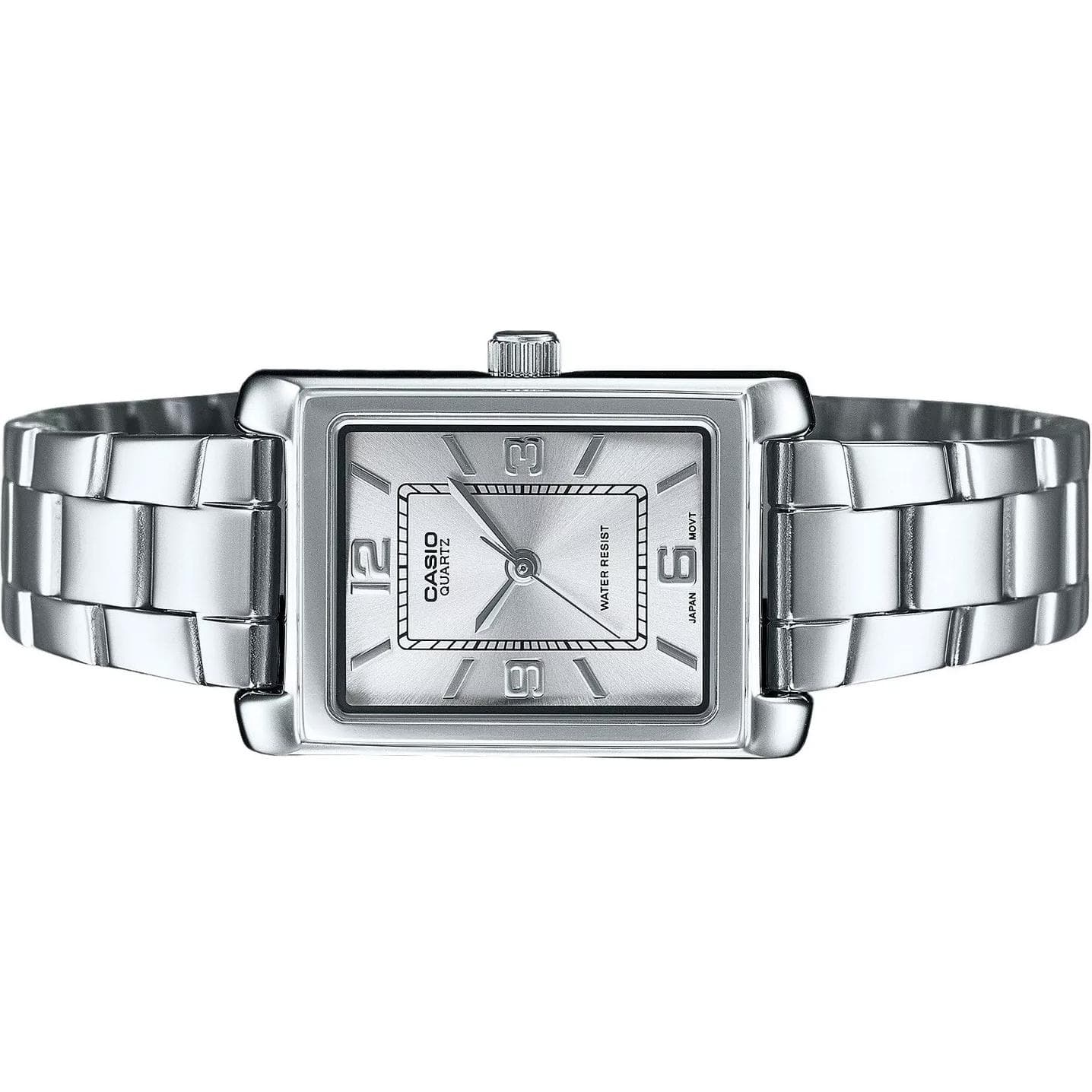 Часы Casio Модный тренд Кварцевый механизм Нержавеющая сталь Шнуровка Часы Женские Часы Серебристый циферблат - изображение 4