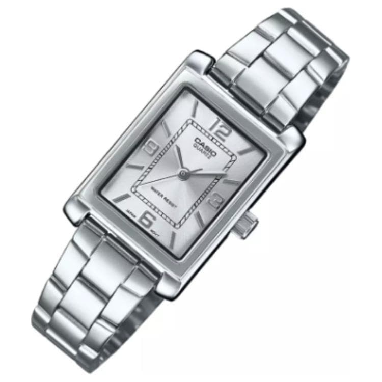 Часы Casio Модный тренд Кварцевый механизм Нержавеющая сталь Шнуровка Часы Женские Часы Серебристый циферблат - изображение 3
