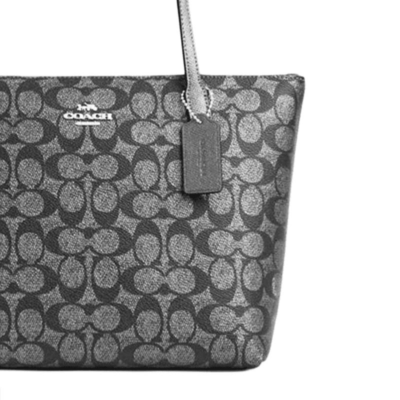 Мини-сумка COACH Fiona Покрытие Холст Плечевая Сумка Средняя Унисекс Металлический - изображение 4