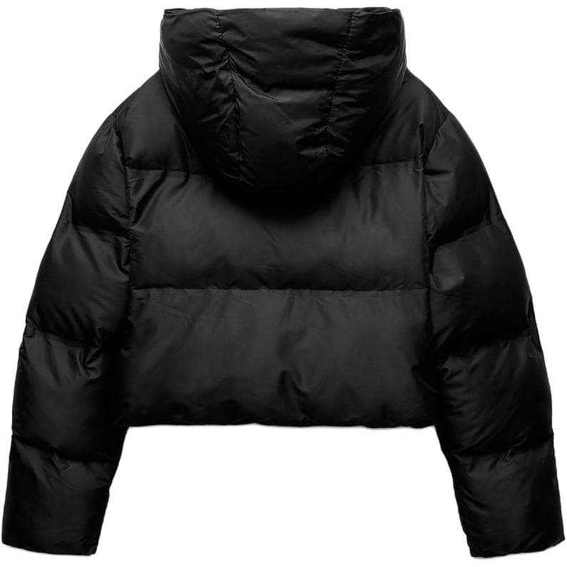 ZARA Trf Пуховая куртка Женская Черная - изображение 2