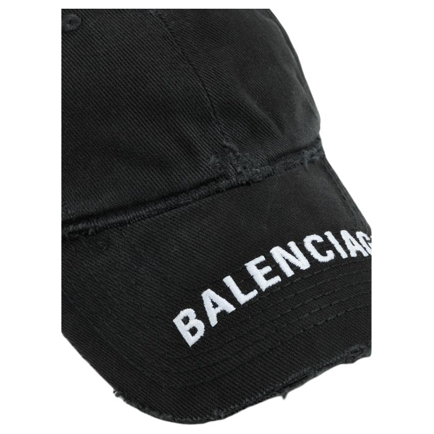 Кепка Balenciaga Хлопковые кепки мужские черные - изображение 5
