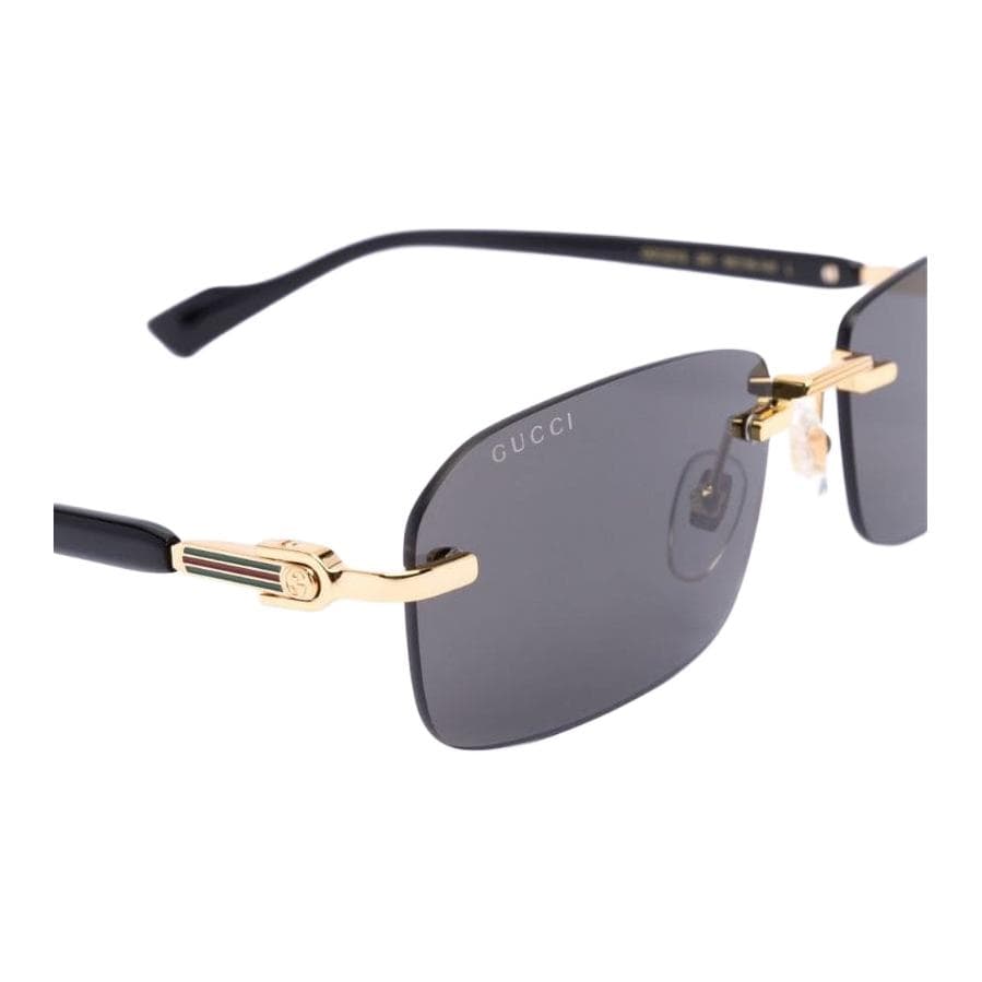 Солнцезащитные очки Gucci Rectangular Sunglasses Black - изображение 6