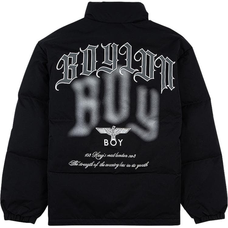 Зимняя куртка BOY LONDON Пуховик Унисекс Черный - изображение 2
