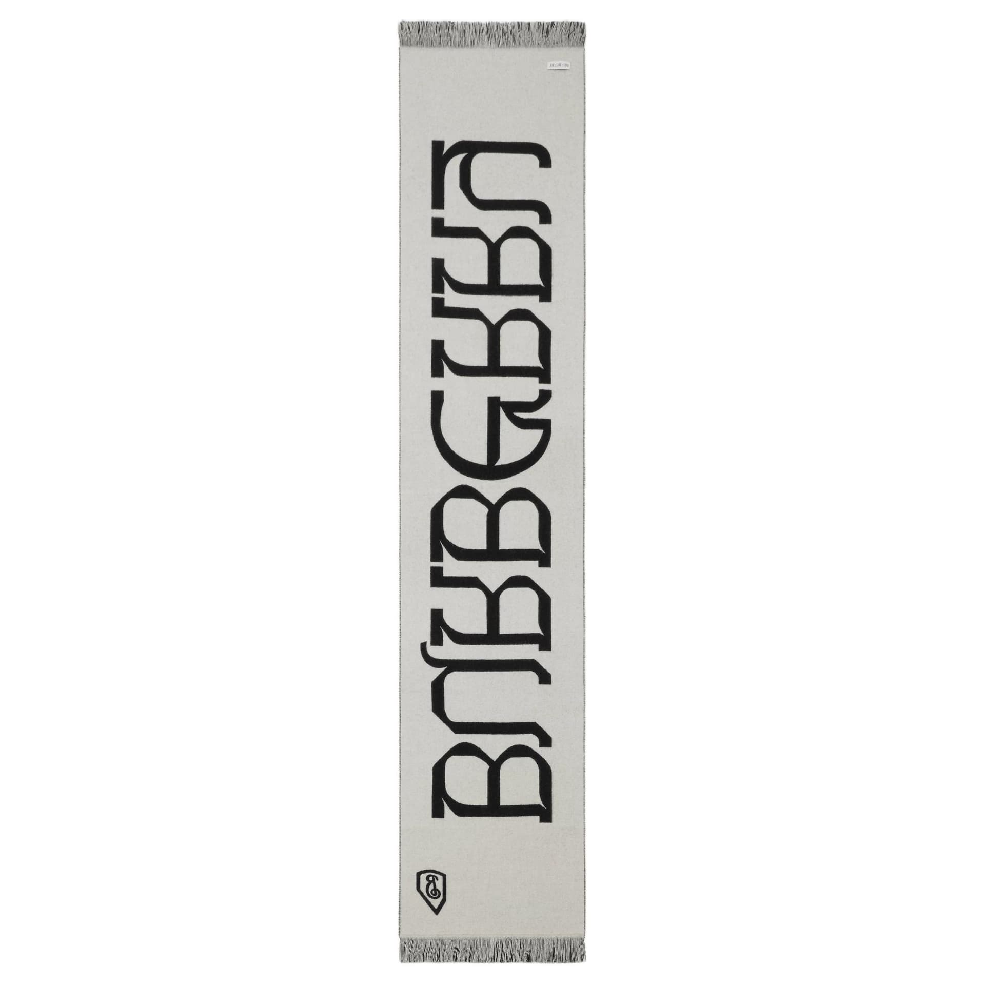Шарф Burberry Wool Knit Платки Унисекс Черный - изображение 2