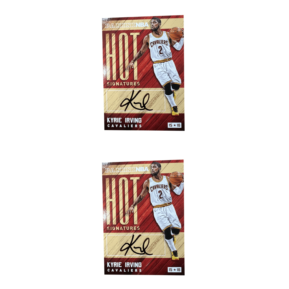 Коллекционные карточки PANINI Knights Команда Kyrie Irving Euro GOD Золото Pen Подпись Подпись Деревянный Pick Звезда Карта Редкая Карта - изображение 3
