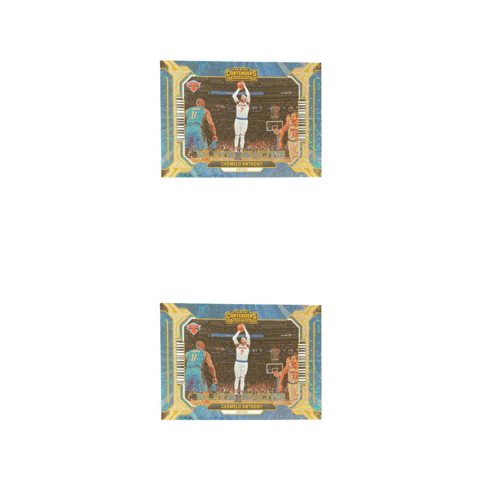 Коллекционные карточки PANINI 2023 24 Шар Game Ticket Лейкерс Carmelo Anthony Батат Пузырьки Cut Звезда Карта Карта Access пройдет - изображение 4