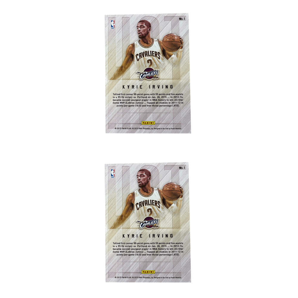 Коллекционные карточки PANINI Knights Команда Kyrie Irving Euro GOD Золото Pen Подпись Подпись Деревянный Pick Звезда Карта Редкая Карта - изображение 4