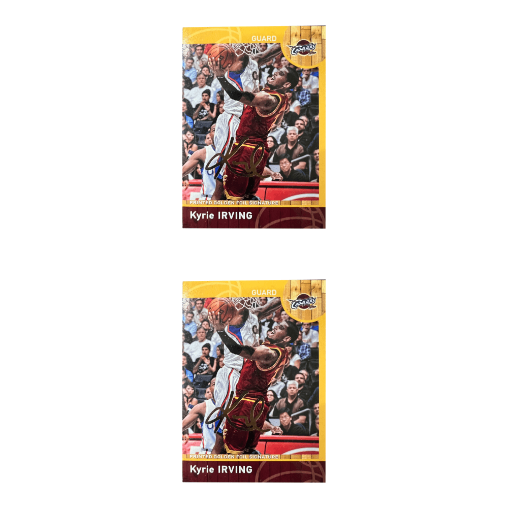 Коллекционные карточки PANINI Knight Team Kyrie Irving Золото Pen Autograph Подпись РАРНАя Спортивная Карты 1 шт - изображение 3