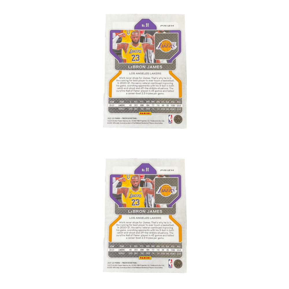Коллекционные карточки Panini 2021 22 Prizm Лейкерс Король Леброн Джеймс Старый Человек Серебряный Круш Звезда Карта Карта Товар Access - изображение 4