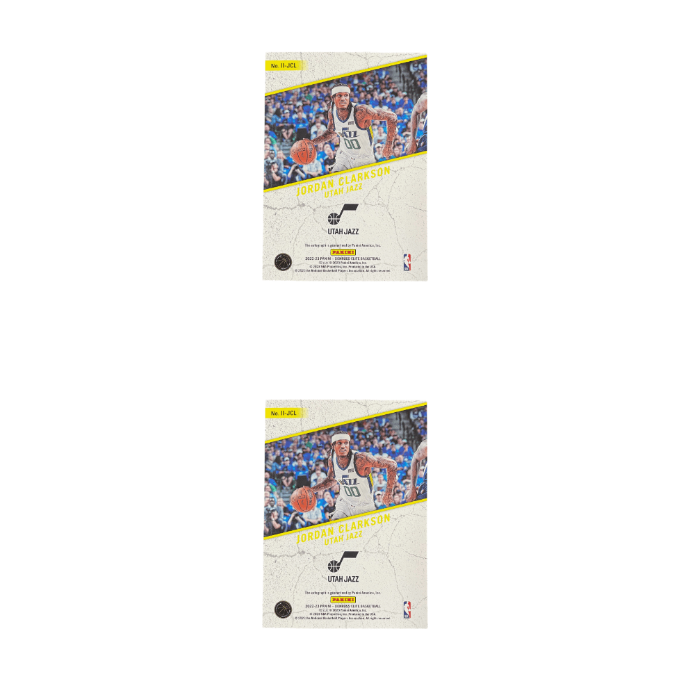 Коллекционные карточки Panini 2022 23 Elite Jordan Clarkson Jazz Jordan Clarkson Игровая карта Карта игрока Коллекция карт - изображение 4