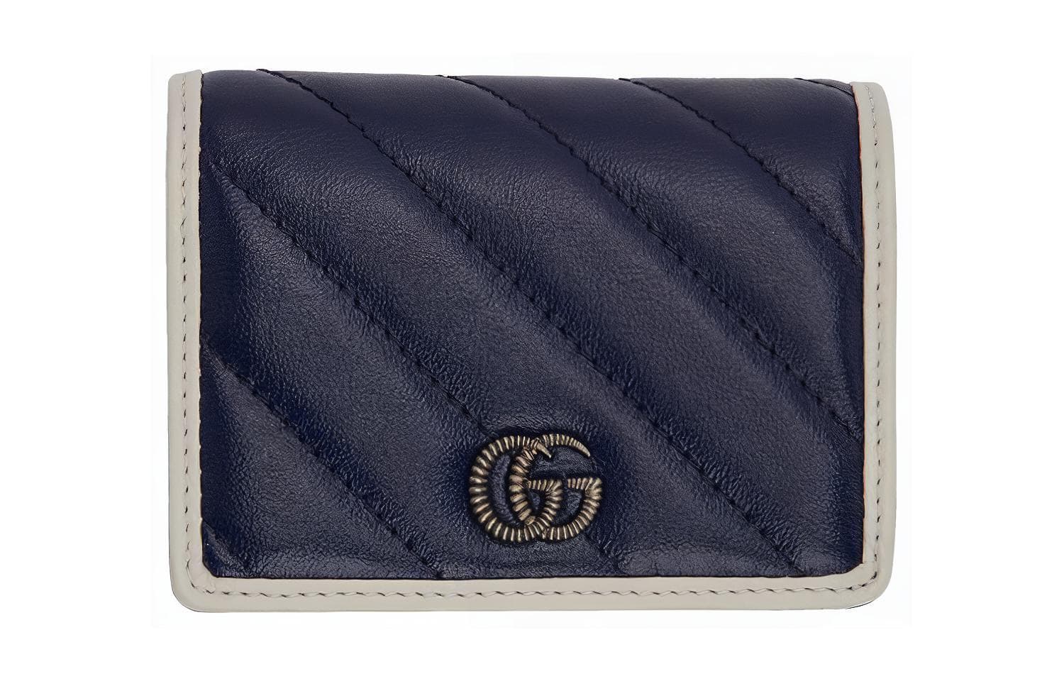 Картхолдер Gucci GG Marmont Card Holder Blue White - изображение 1