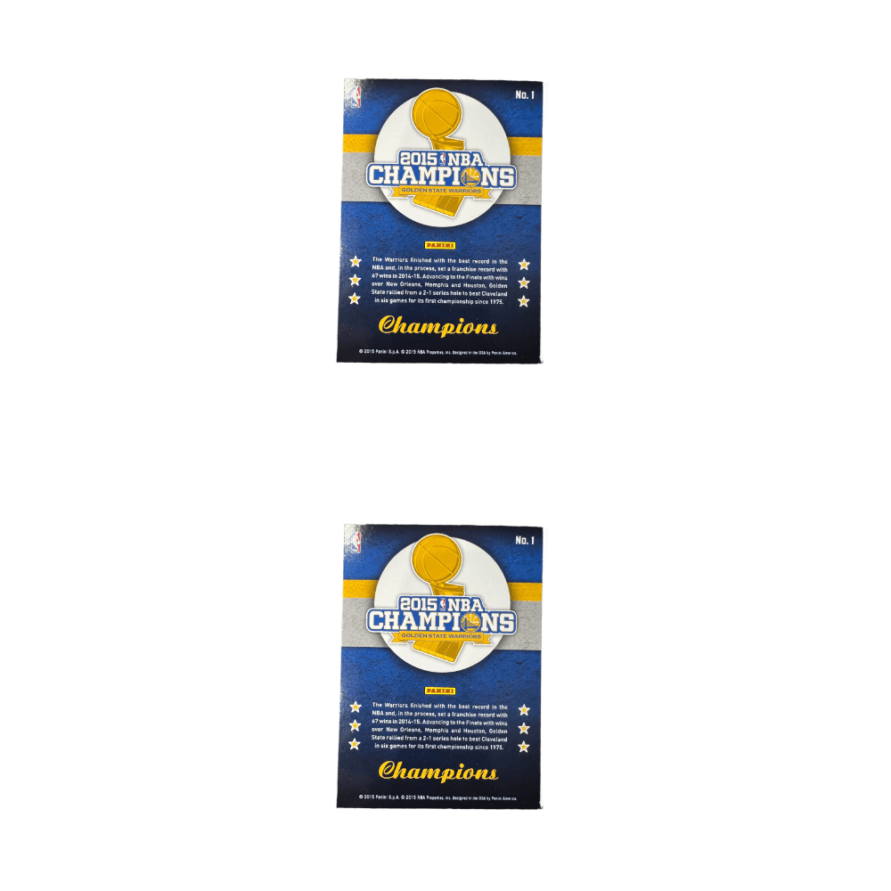 Коллекционные карточки PANINI Оральные пробиотики PANINI Golden State Warriors Thompson Зеленый Группа Чемпионов PHOTO Редкие Карточки - изображение 3