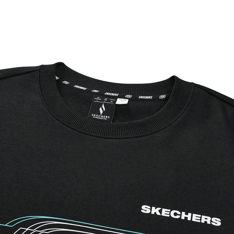Худи Skechers Sports Life Collection Мужская толстовка Угольно-черное - изображение 3