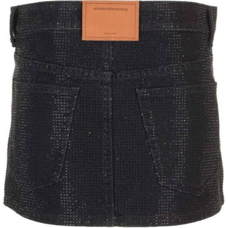 Alexander Wang Джинсовые короткие юбки женские черные - изображение 2