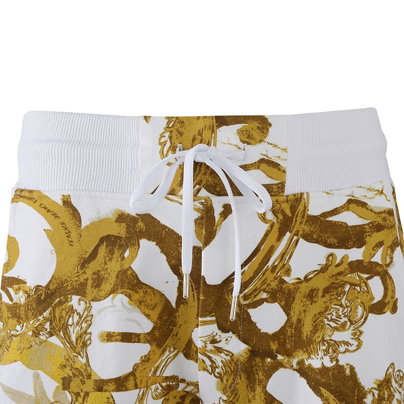 Шорты VERSACE JEANS COUTURE Повседневные шорты Мужские Белые Многоцветные - изображение 4