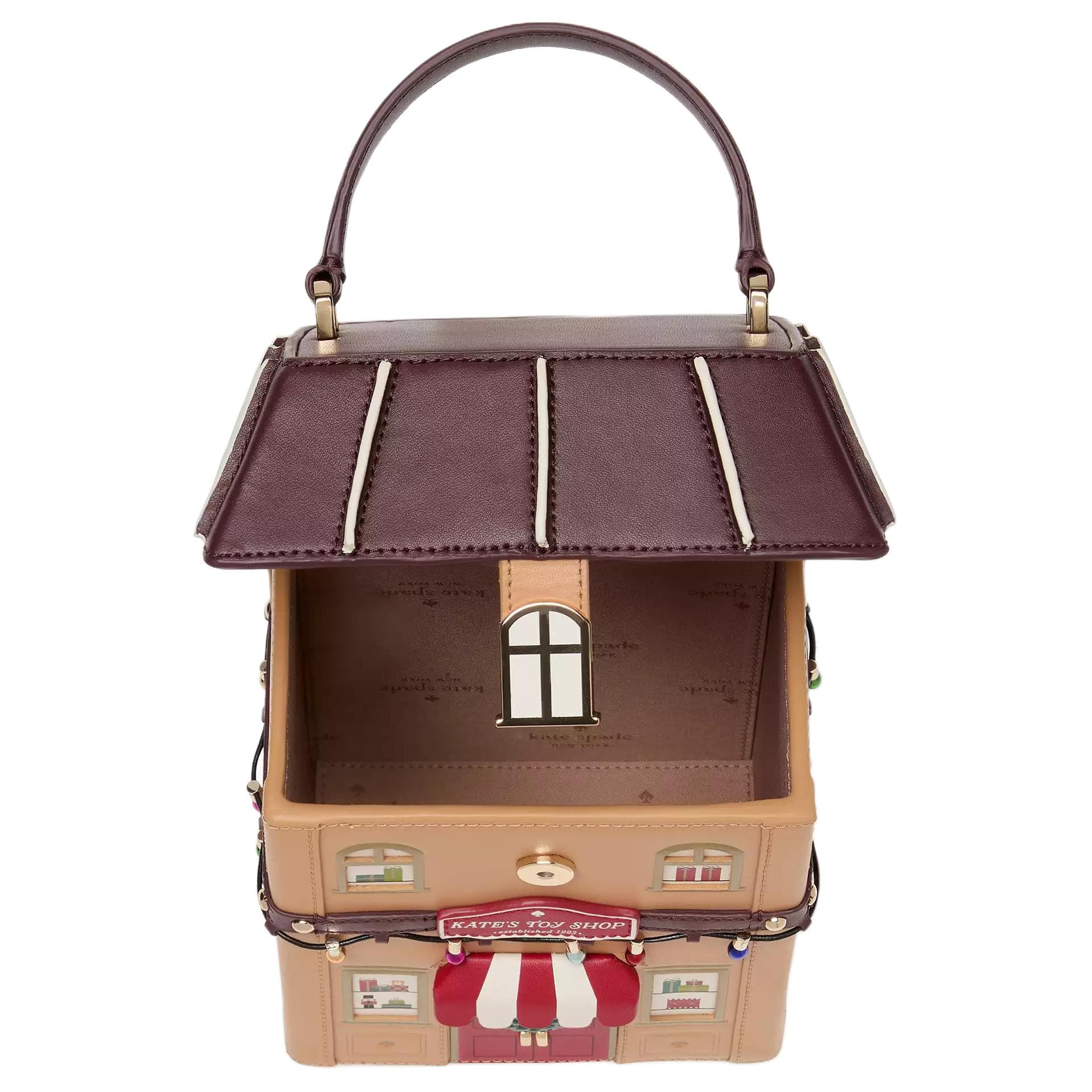 Сумка Kate Spade Кожа Одно Плечо Ручная Сумка Сумка через плечо Женская Коричневая Многоцветная - изображение 4